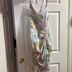 Cider Asymmetrical Dress in Pastel Hues